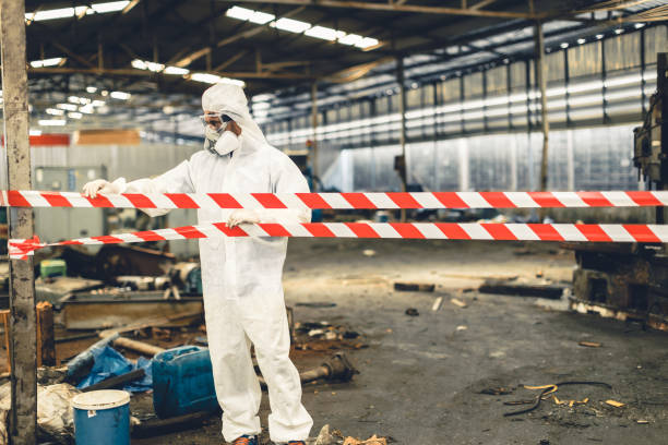 Professional Infectious Disease Decontamination technician working in Belmont, MI